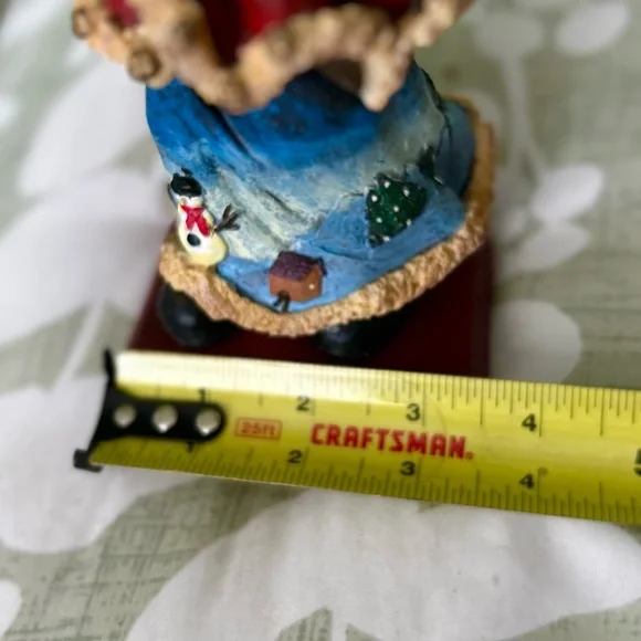 Vintage 3D Textured Christmas Rustic Santa Fireplace Decor Hanging Stocking Hook - Picture 12 of 12